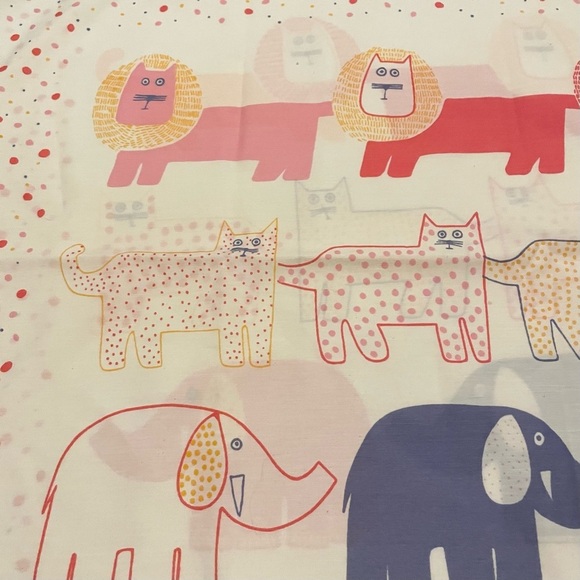 Vintage 1982 J P Stevens Utica Animals Zoo Pillowcase Lot of 2 - Picture 5 of 16